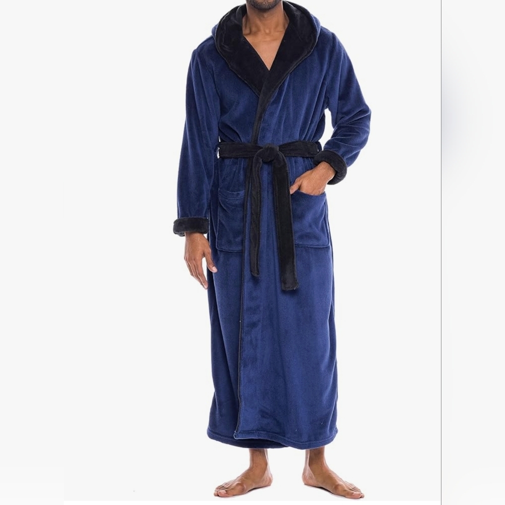 Alexander del Rossa - Mens Robe with Hood S/M